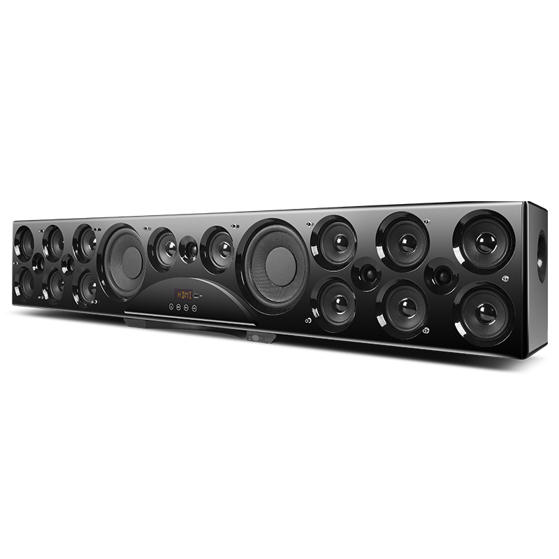 Surround Sound Decoder - 7.2-kanałowy drewniany bezprzewodowy system głośników surround