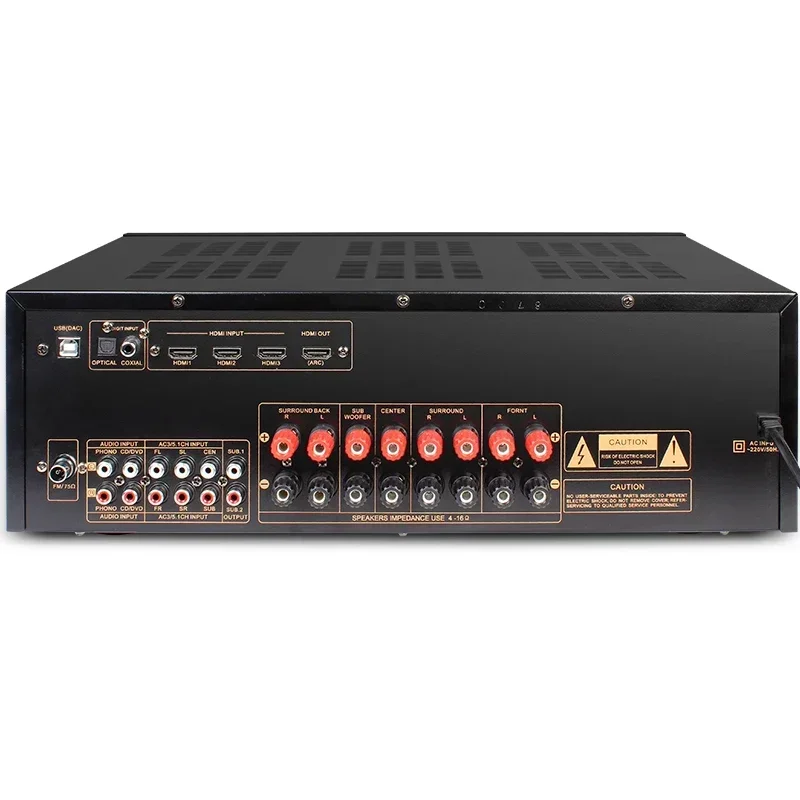 Surround Sound Decoder - Dekoder AV-6136HD z prawdziwym dźwiękiem przestrzennym,