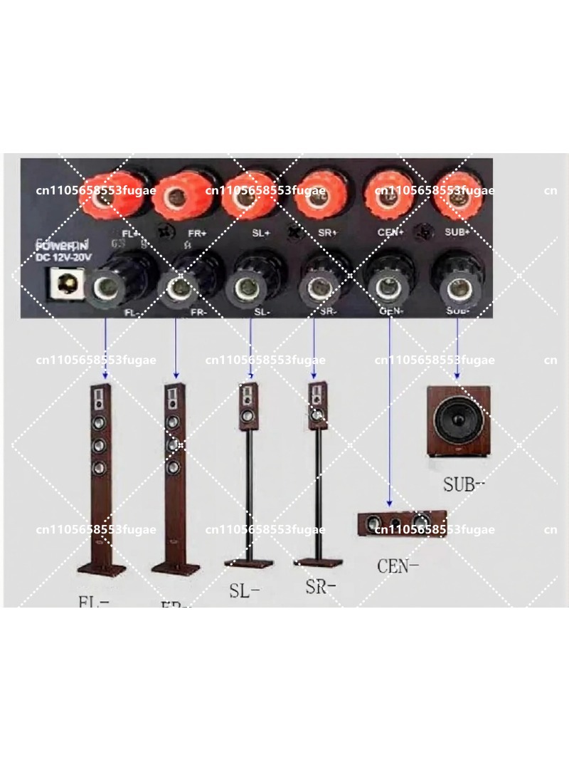 Surround Sound Decoder - Dekoder audio HDMI 5.1, wzmacniacz dźwięku